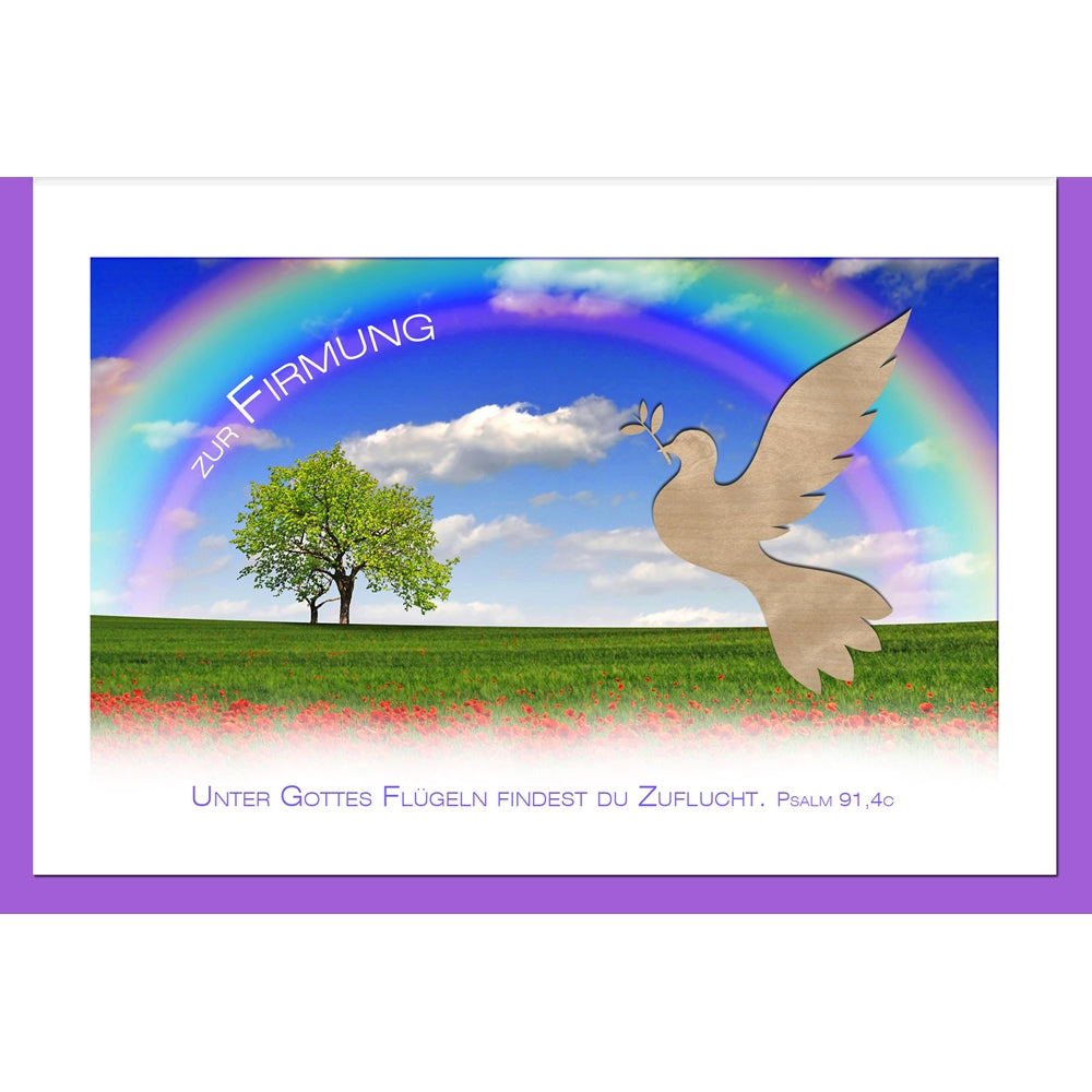 metALUm Karte zur Firmung REGENBOGEN - 1212047_F