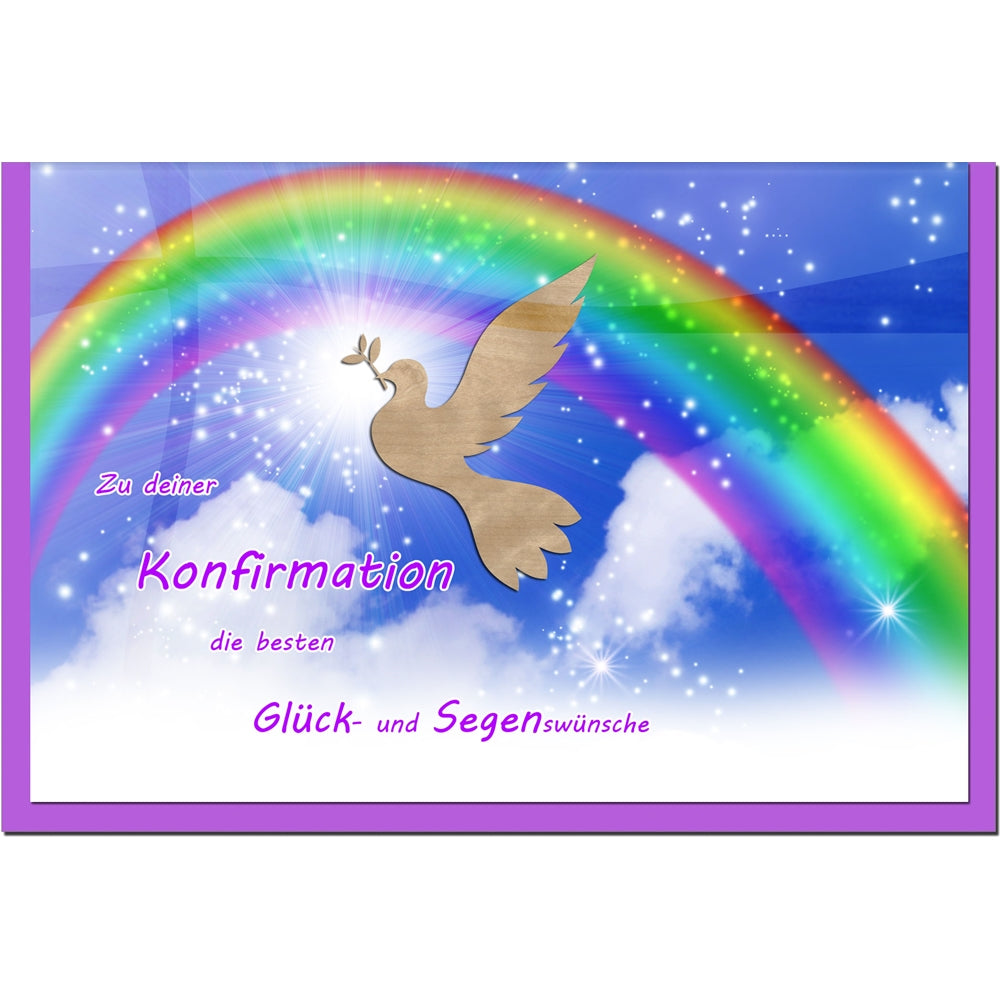 metALUm Karte zur Konfirmation REGENBOGEN - 1212054