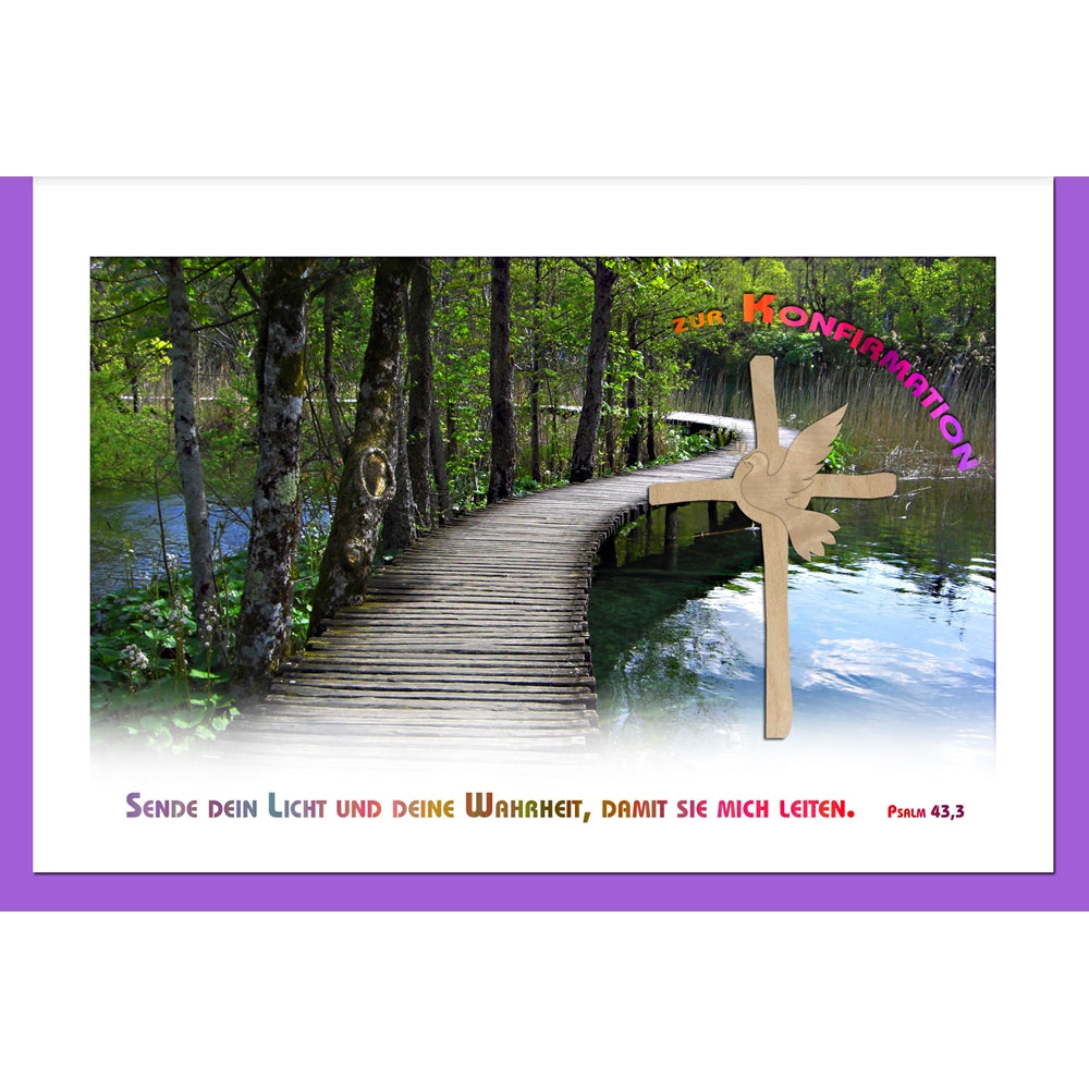 Grußkarten XXL/Steg/Konfirmation