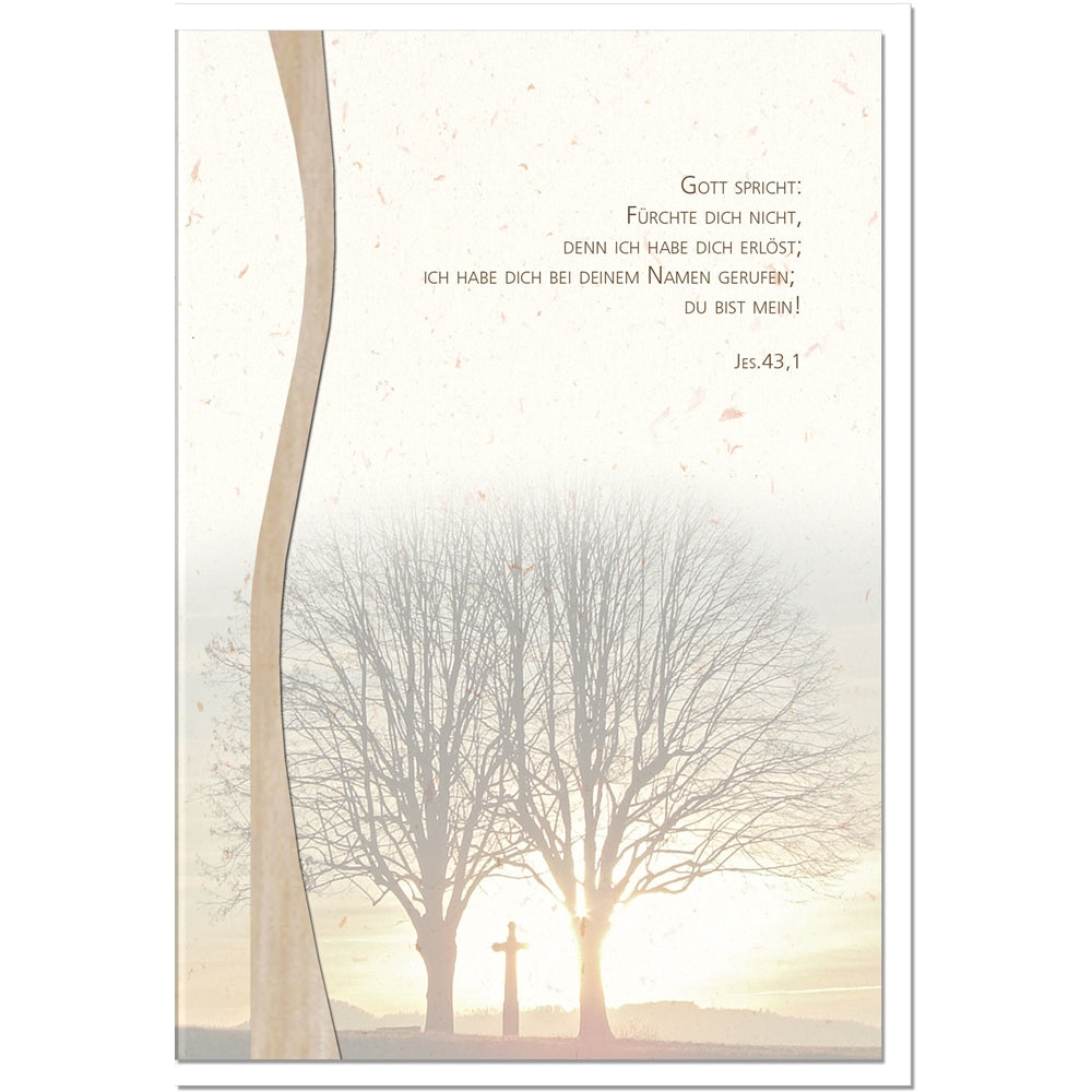 Trauerkarten XXL/Kreuz