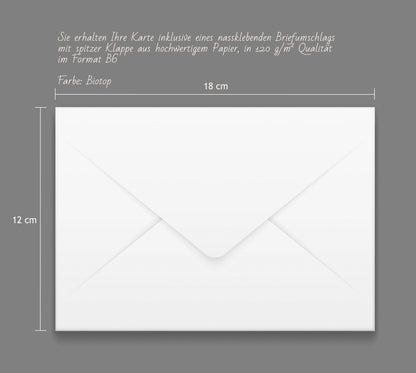 Kondolenzkarte mit Holzapplikation und Kreuz mit Zitat von Franz Kafka