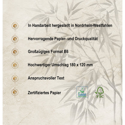 metALUm Trauerkarte B6 – Beileidskarte Mohnblume mit Sinnspruch „Wenn ihr mich sucht“ mit weißem Umschlag