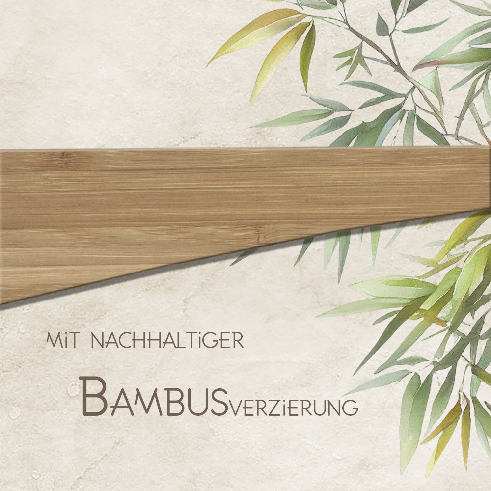 Trauerkarte VORAUSGEGANGEN mit Holzverzierung – Elegante Beileidskarte mit Segelboot-Motiv