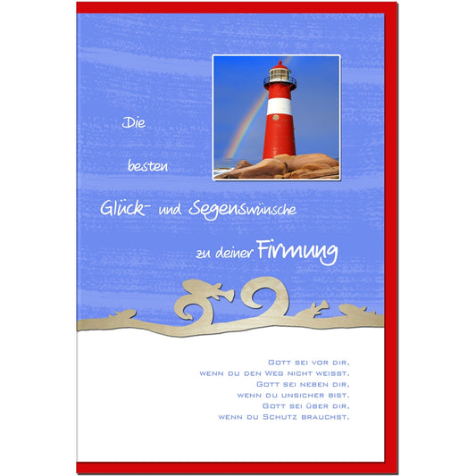 metALUm Karte zur Firmung LEUCHTTURM - 1212004FS