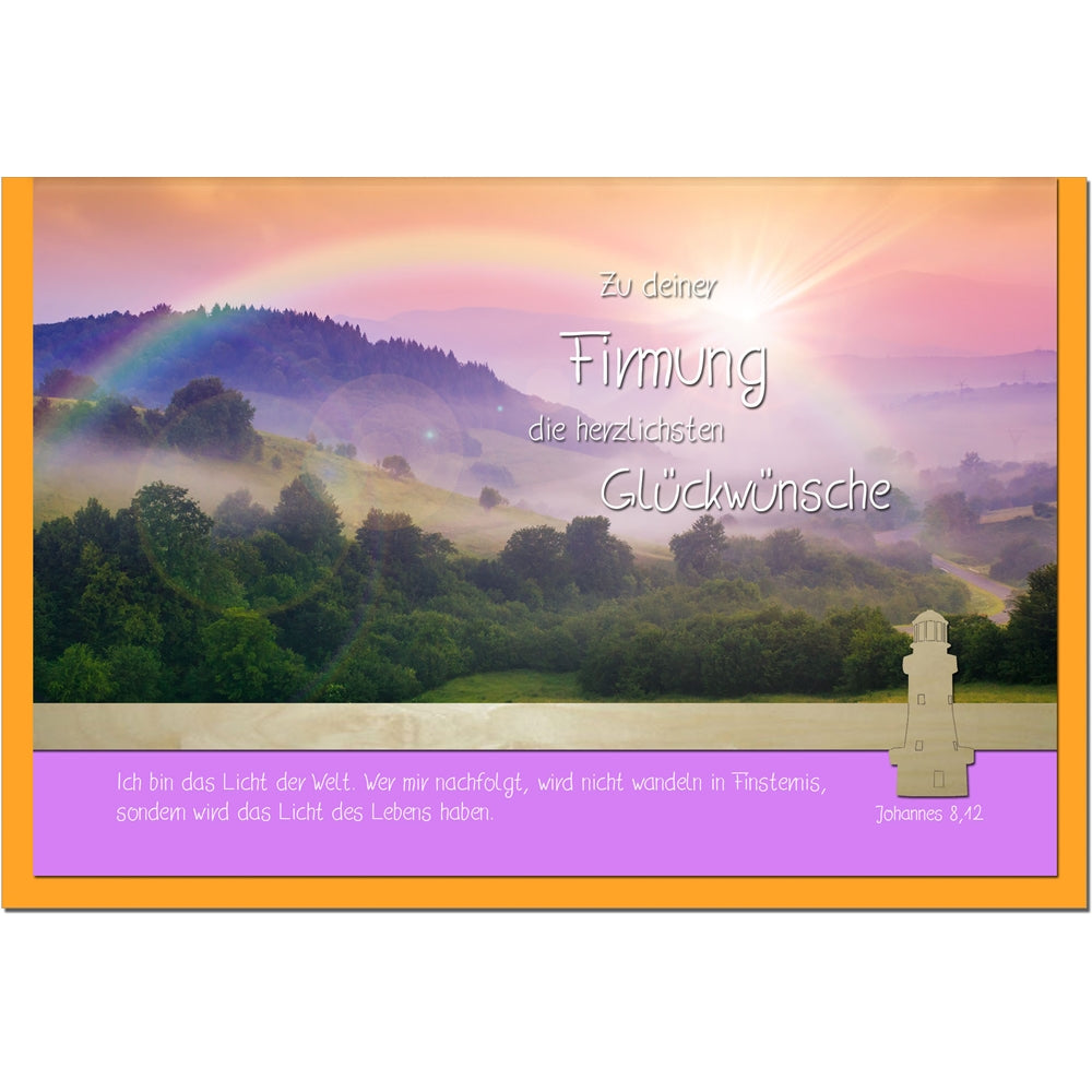 metALUm Karte zur Firmung REGENBOGEN - 1212012FS