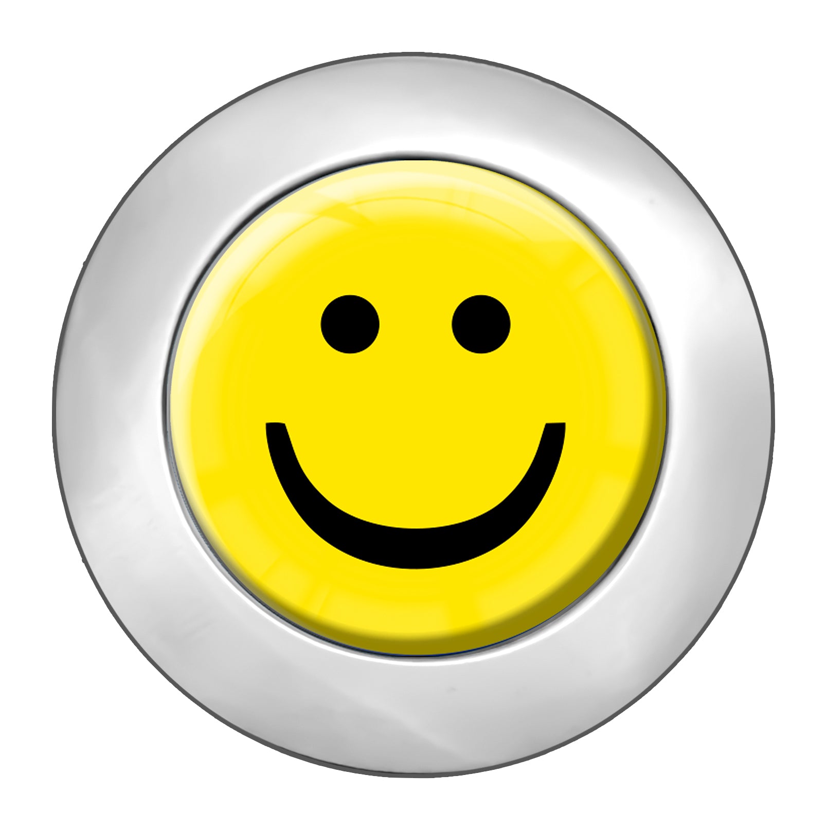 metALUm Taschenaufhänger in runder Form Smiley