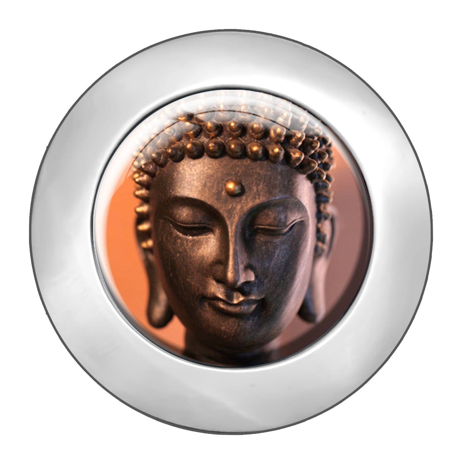 metALUm Taschenaufhänger Handtaschenhalter Buddah mit faltbarem Magnetverschluss #2601011