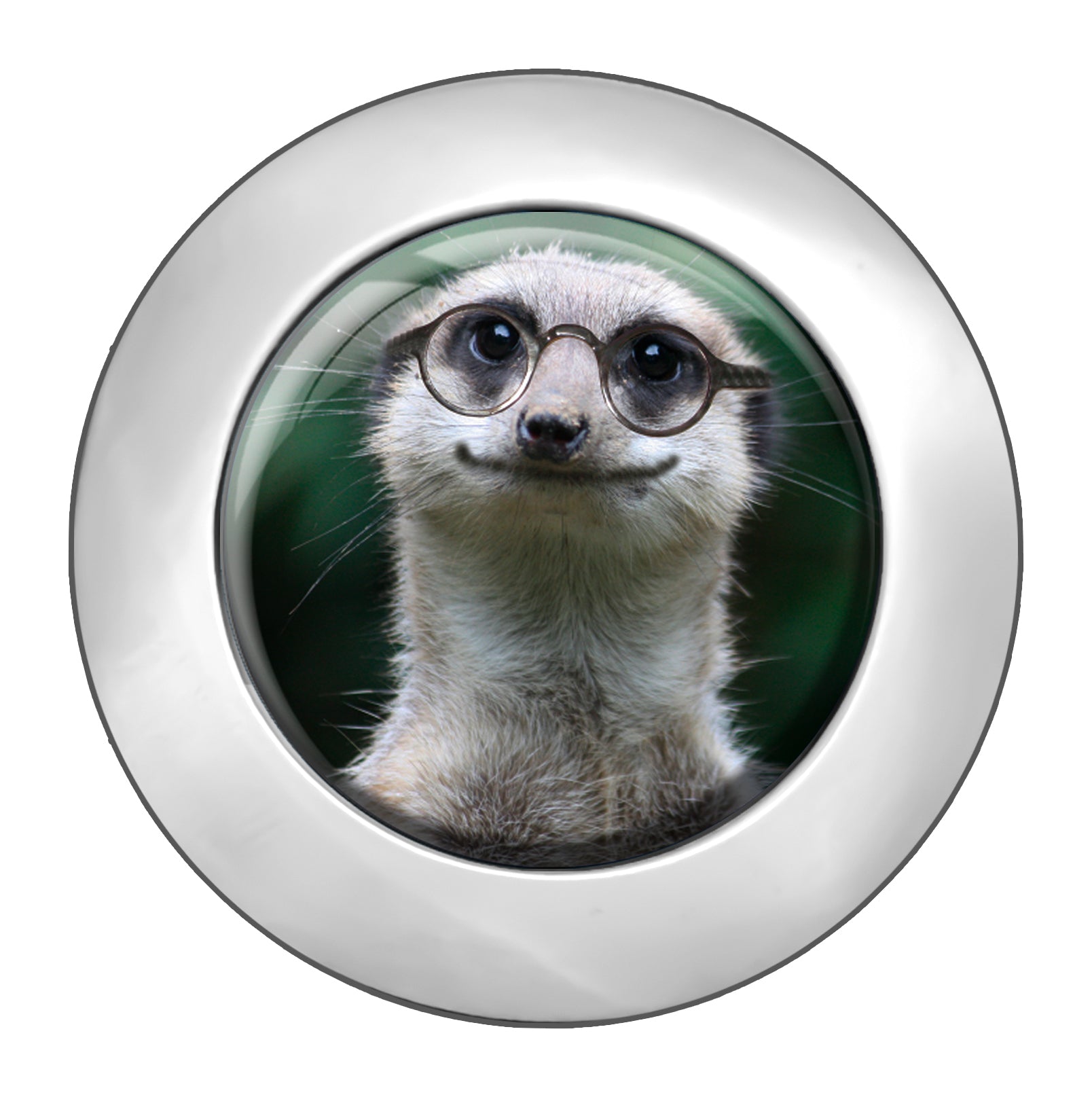 metALUm Taschenaufhänger Handtaschenhalter ERDMÄNNCHEN mit faltbarem Magnetverschluss #2601012