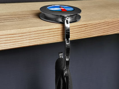 metALUm Taschenaufhänger Handtaschenhalter Leuchtturm mit faltbarem Magnetverschluss #2601014