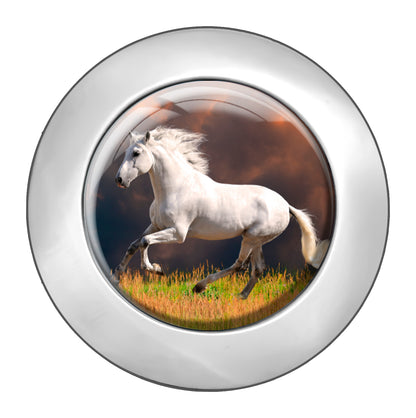 metALUm Taschenaufhänger Handtaschenhalter Pferd mit faltbarem Magnetverschluss #2601015