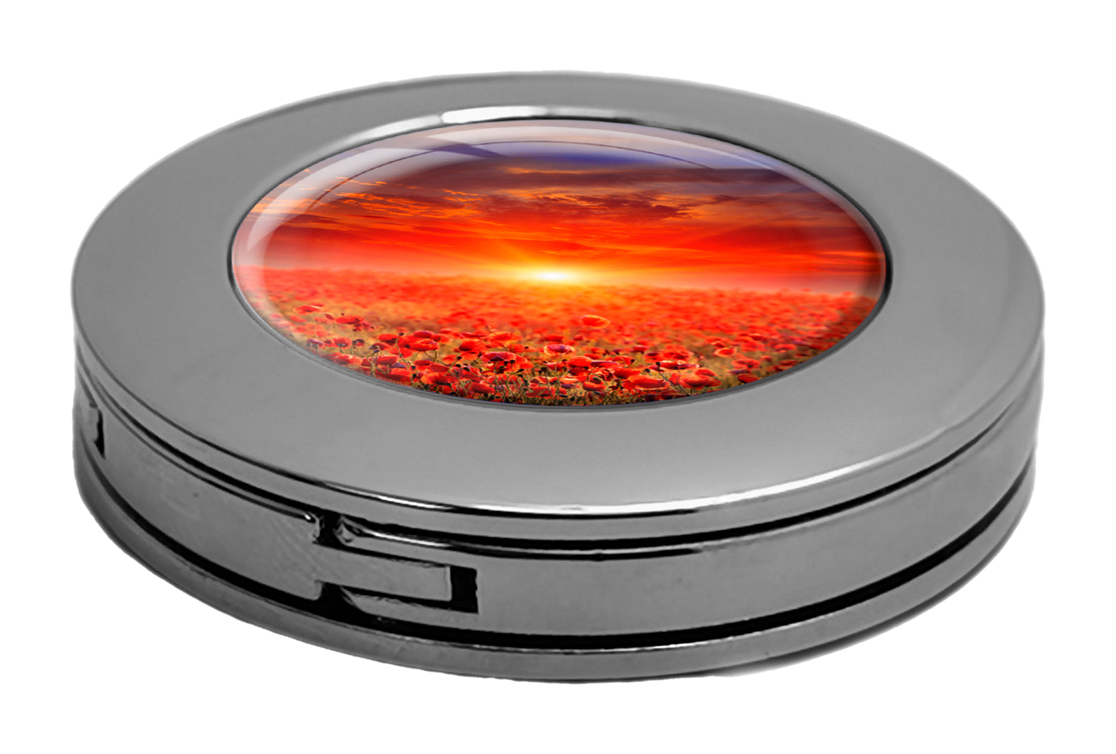 metALUm Taschenaufhänger Handtaschenhalter MOHNFELD mit faltbarem Magnetverschluss #2601017