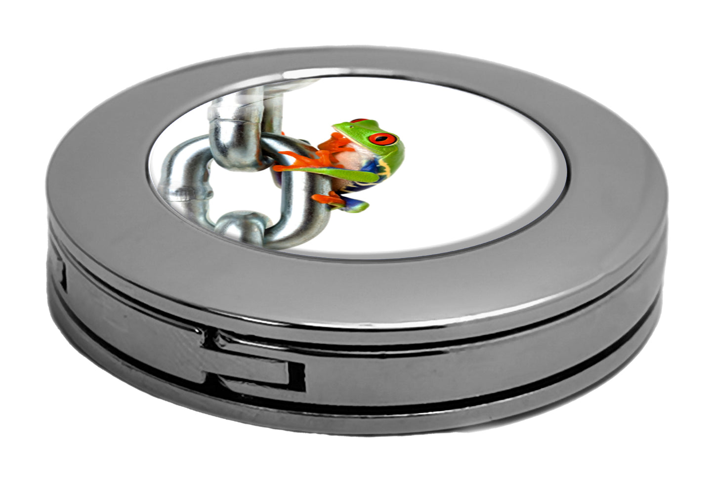 metALUm Taschenaufhänger Handtaschenhalter Frosch mit faltbarem Magnetverschluss #2601019