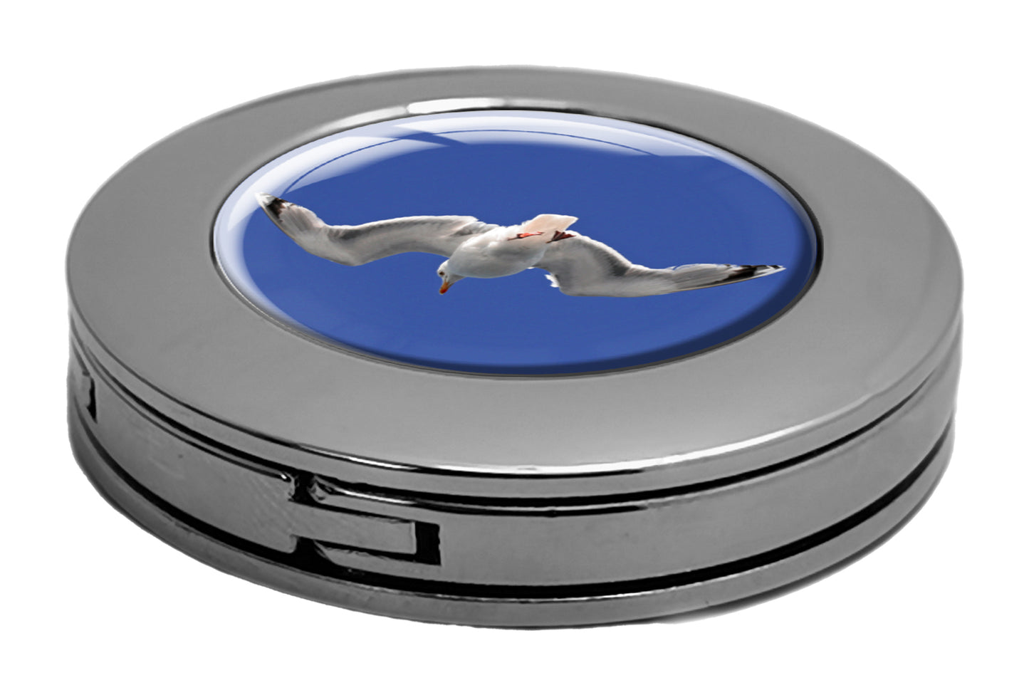metALUm Taschenaufhänger Handtaschenhalter MÖWE mit faltbarem Magnetverschluss #2601020