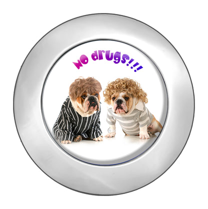 metALUm Taschenaufhänger Handtaschenhalter Bulldoggen mit faltbarem Magnetverschluss #2601032