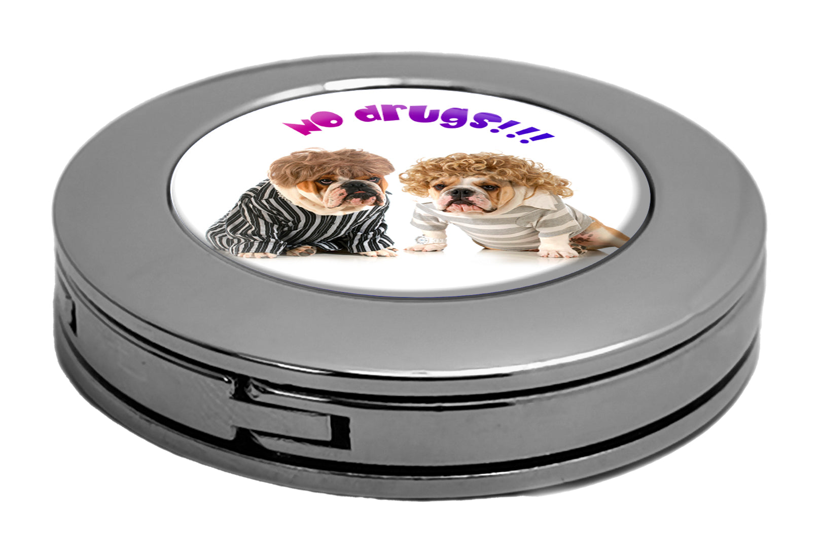 metALUm Taschenaufhänger Handtaschenhalter Bulldoggen mit faltbarem Magnetverschluss #2601032