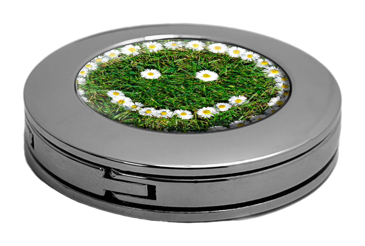 metALUm Taschenaufhänger Handtaschenhalter Blume des Lebens mit faltbarem Magnetverschluss #2601043