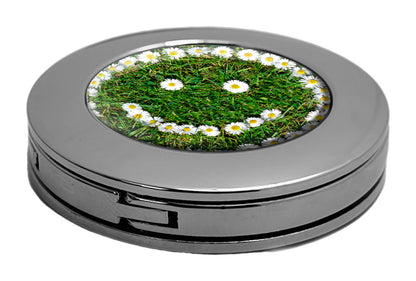 metALUm Taschenaufhänger Handtaschenhalter Blume des Lebens mit faltbarem Magnetverschluss #2601043