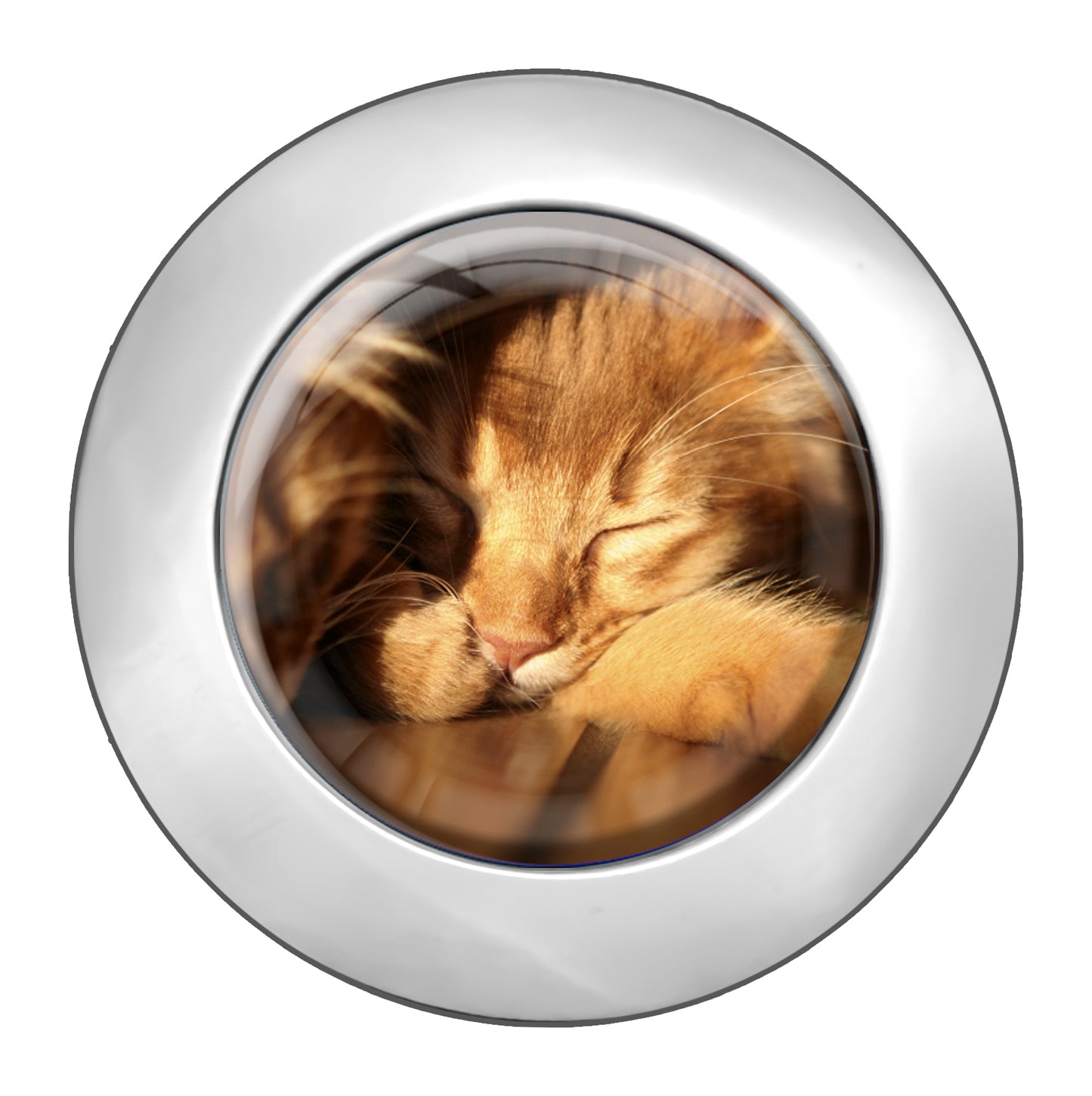 metALUm Taschenaufhänger Handtaschenhalter Katze mit faltbarem Magnetverschluss #2601035