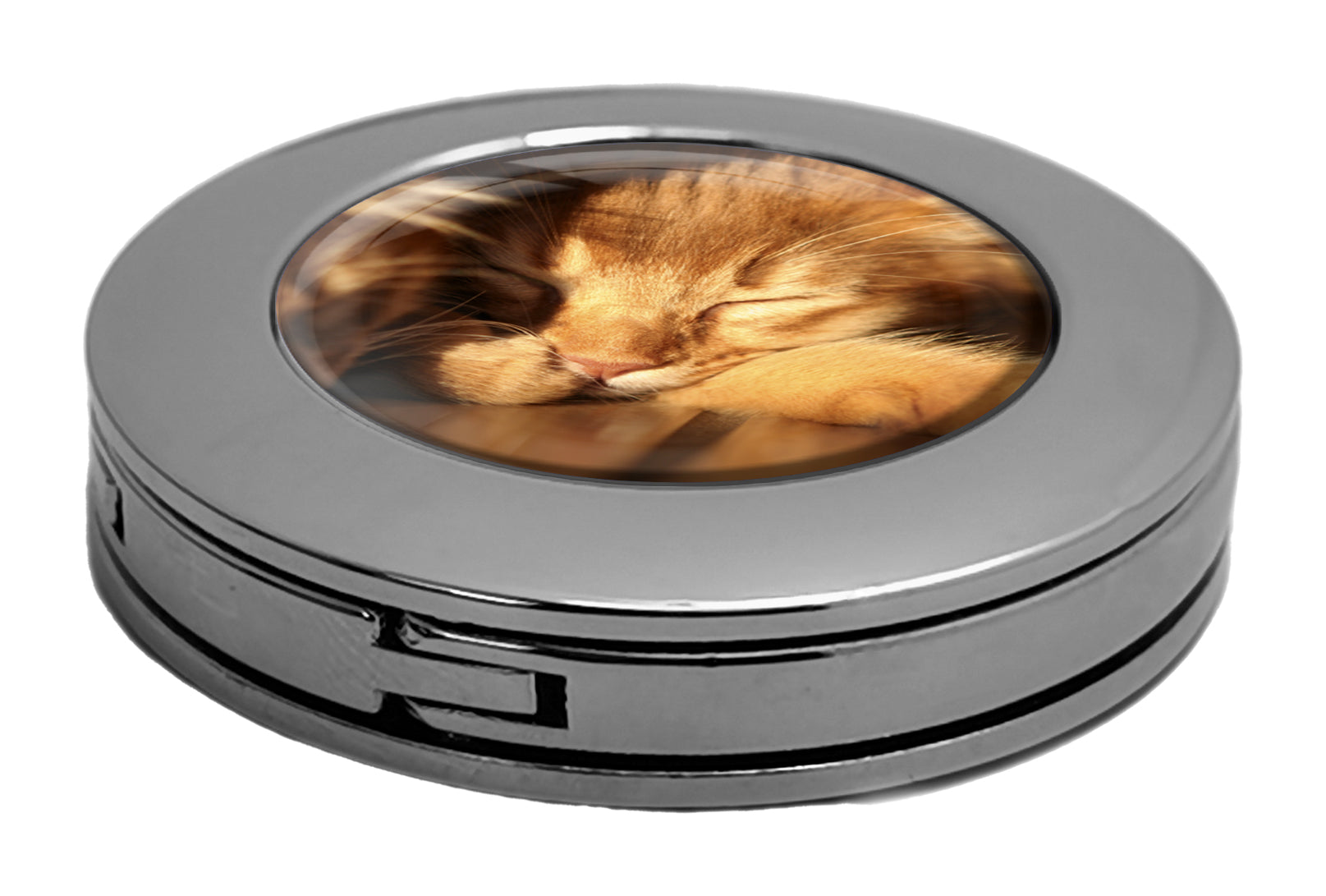 metALUm Taschenaufhänger Handtaschenhalter Katze mit faltbarem Magnetverschluss #2601035