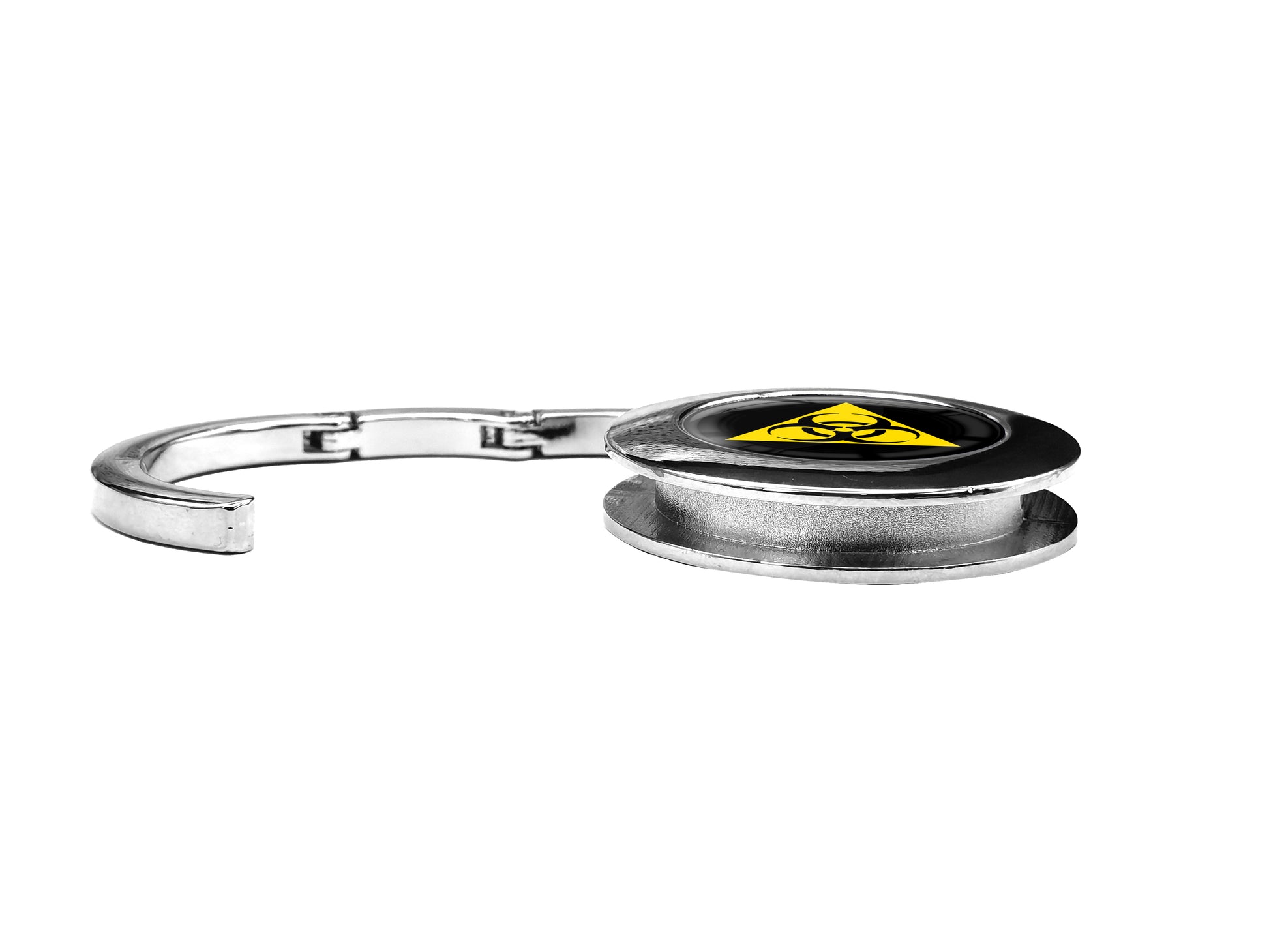 metALUm Taschenaufhänger Handtaschenhalter Biohazard mit faltbarem Magnetverschluss #2601039