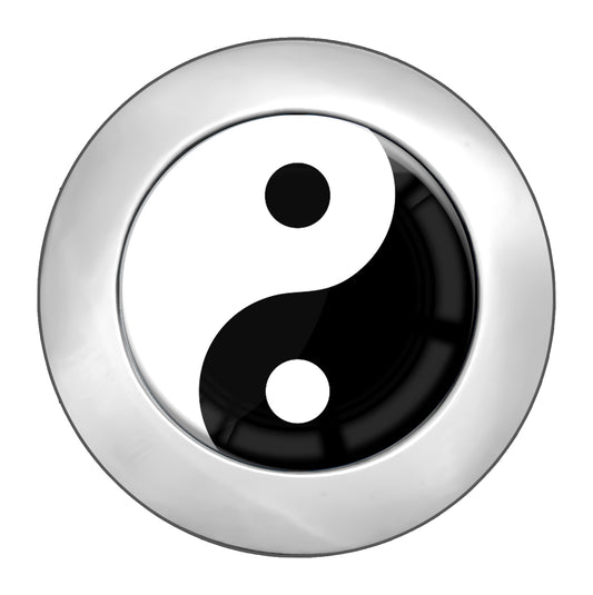 metALUm Taschenaufhänger Handtaschenhalter Ying Yang mit faltbarem Magnetverschluss #2601047