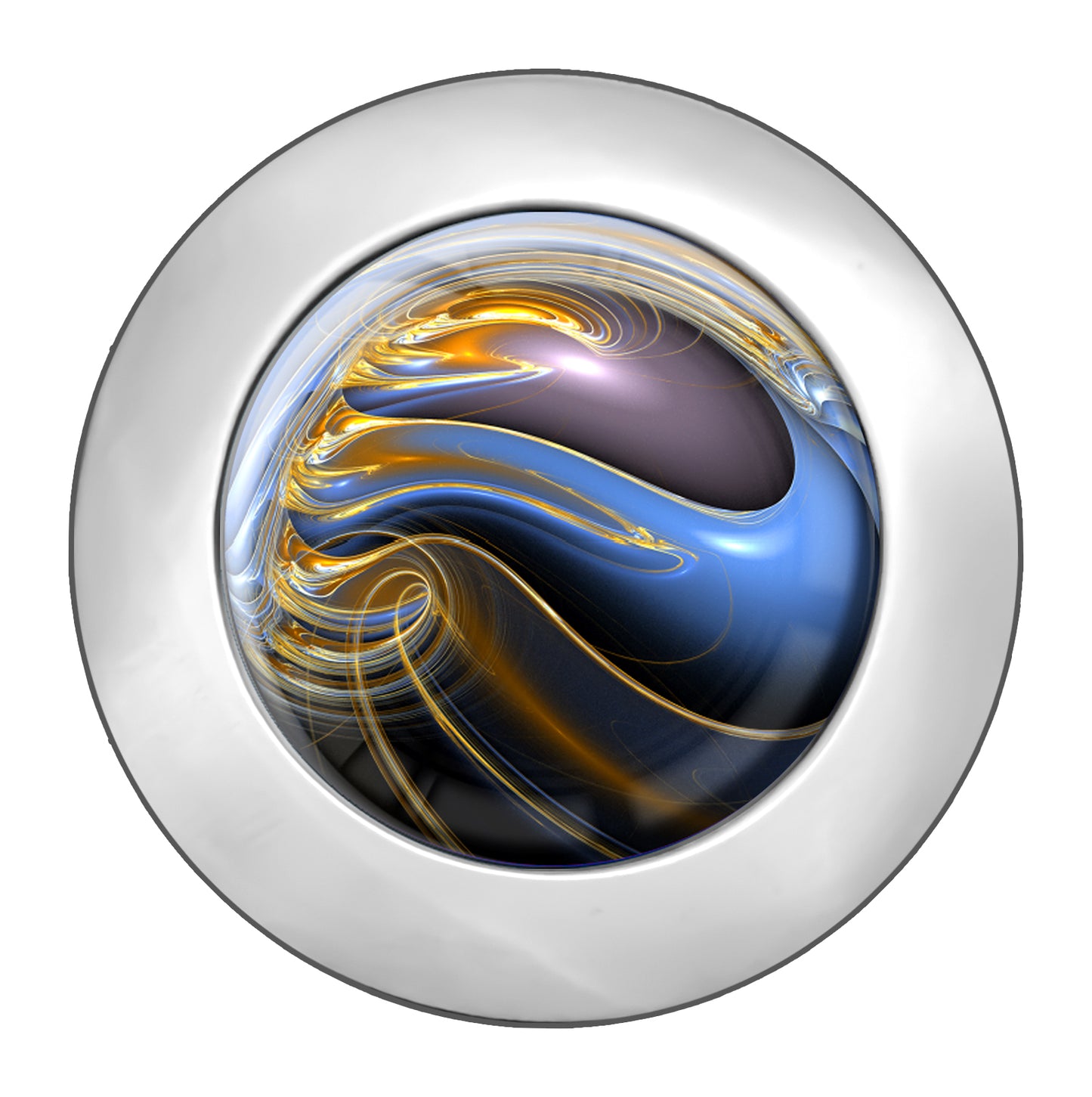 metALUm Taschenaufhänger Handtaschenhalter FRAKTAL Muster mit faltbarem Magnetverschluss #2601052