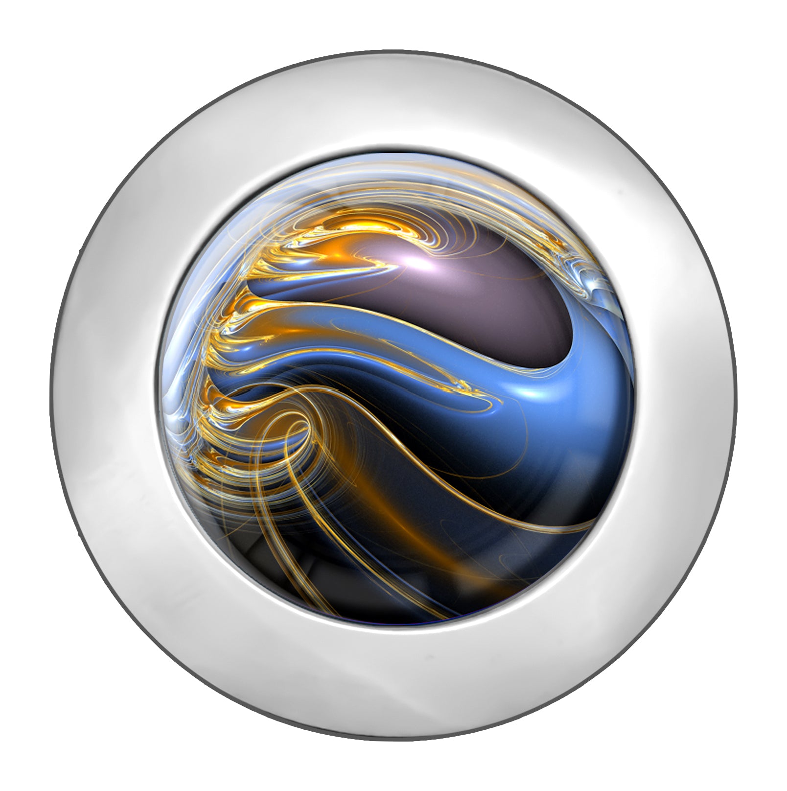 metALUm Taschenaufhänger Handtaschenhalter FRAKTAL Muster mit faltbarem Magnetverschluss #2601052