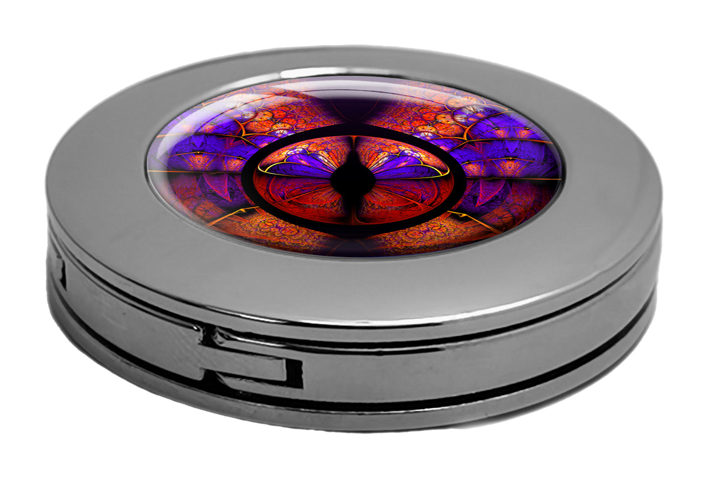 metALUm Taschenaufhänger Handtaschenhalter FRAKTAL Muster mit faltbarem Magnetverschluss #2601057