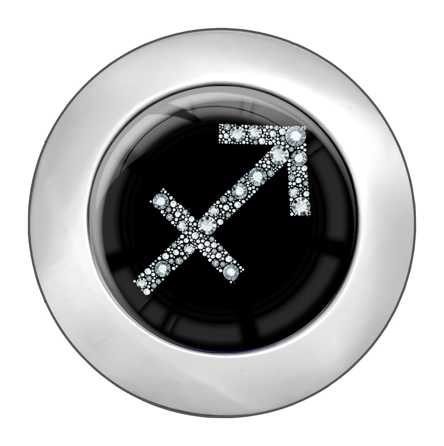 metALUm Taschenaufhänger Handtaschenhalter Sternzeichen SCHÜTZE IN Silber mit faltbarem Magnetverschluss #2601065