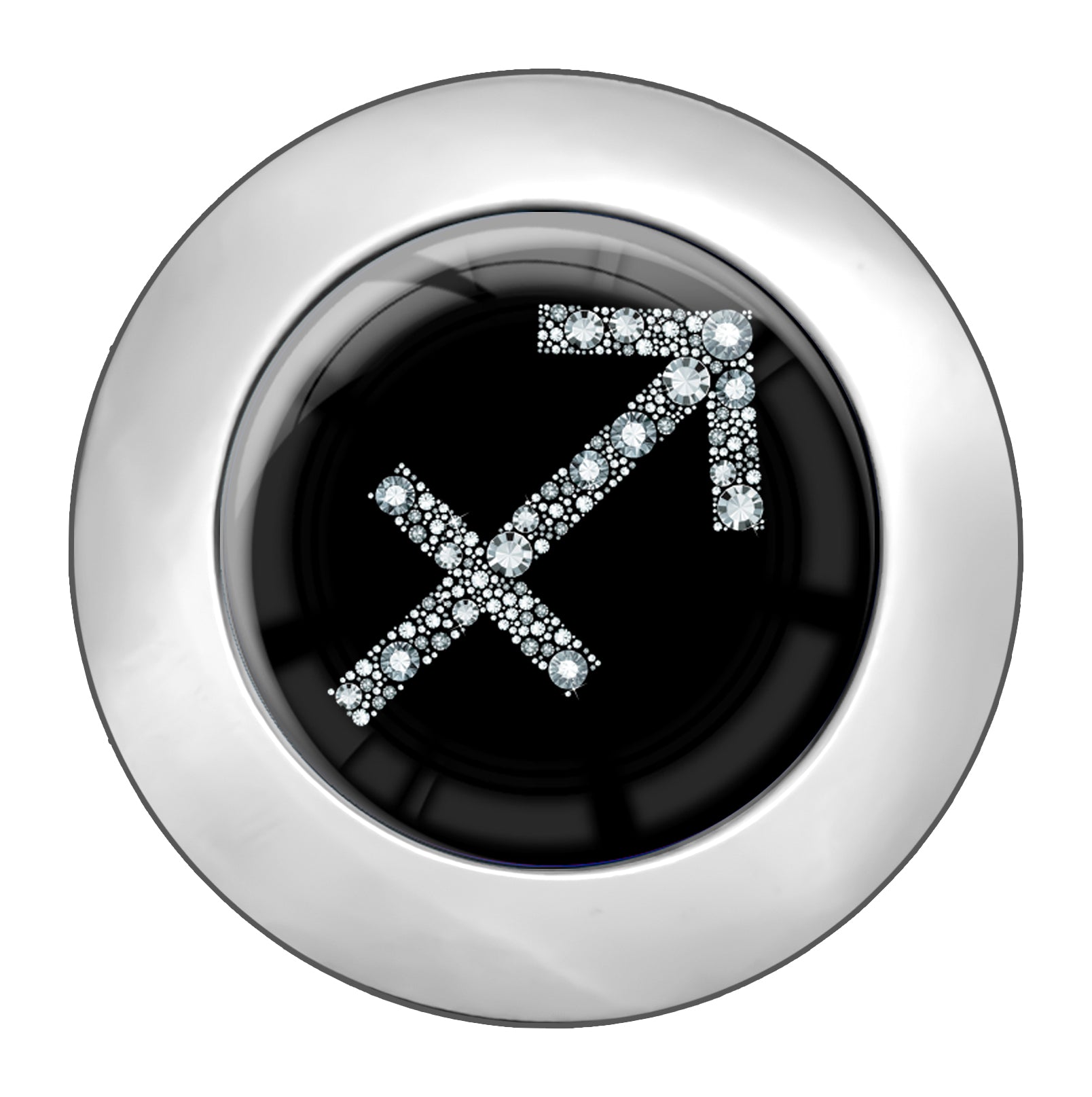 metALUm Taschenaufhänger Handtaschenhalter Sternzeichen SCHÜTZE IN Silber mit faltbarem Magnetverschluss #2601065