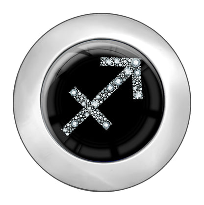 metALUm Taschenaufhänger Handtaschenhalter Sternzeichen SCHÜTZE IN Silber mit faltbarem Magnetverschluss #2601065