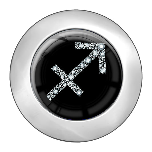 metALUm Taschenaufhänger Handtaschenhalter Sternzeichen SCHÜTZE IN Silber mit faltbarem Magnetverschluss #2601065