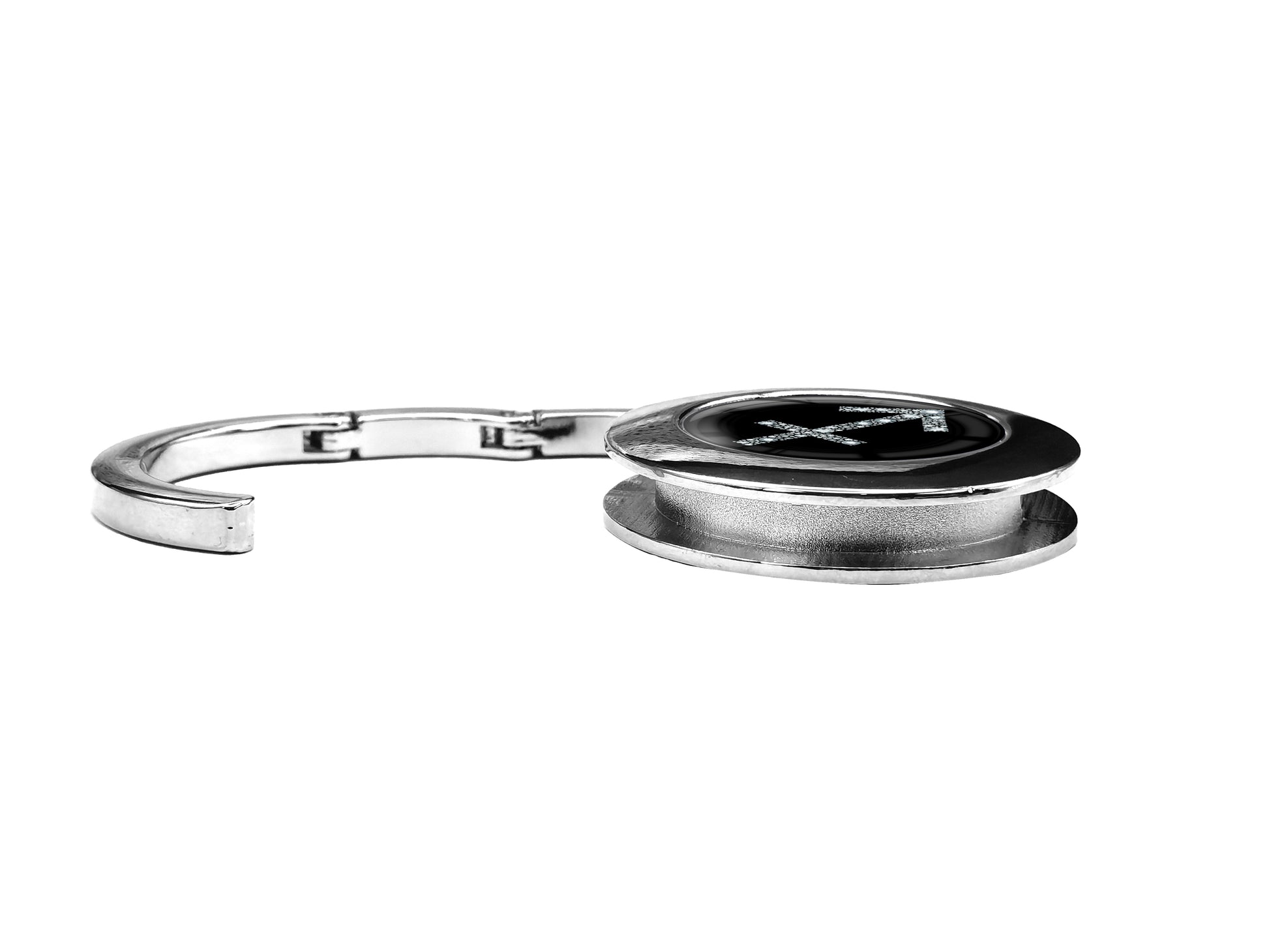 metALUm Taschenaufhänger Handtaschenhalter Sternzeichen SCHÜTZE IN Silber mit faltbarem Magnetverschluss #2601065