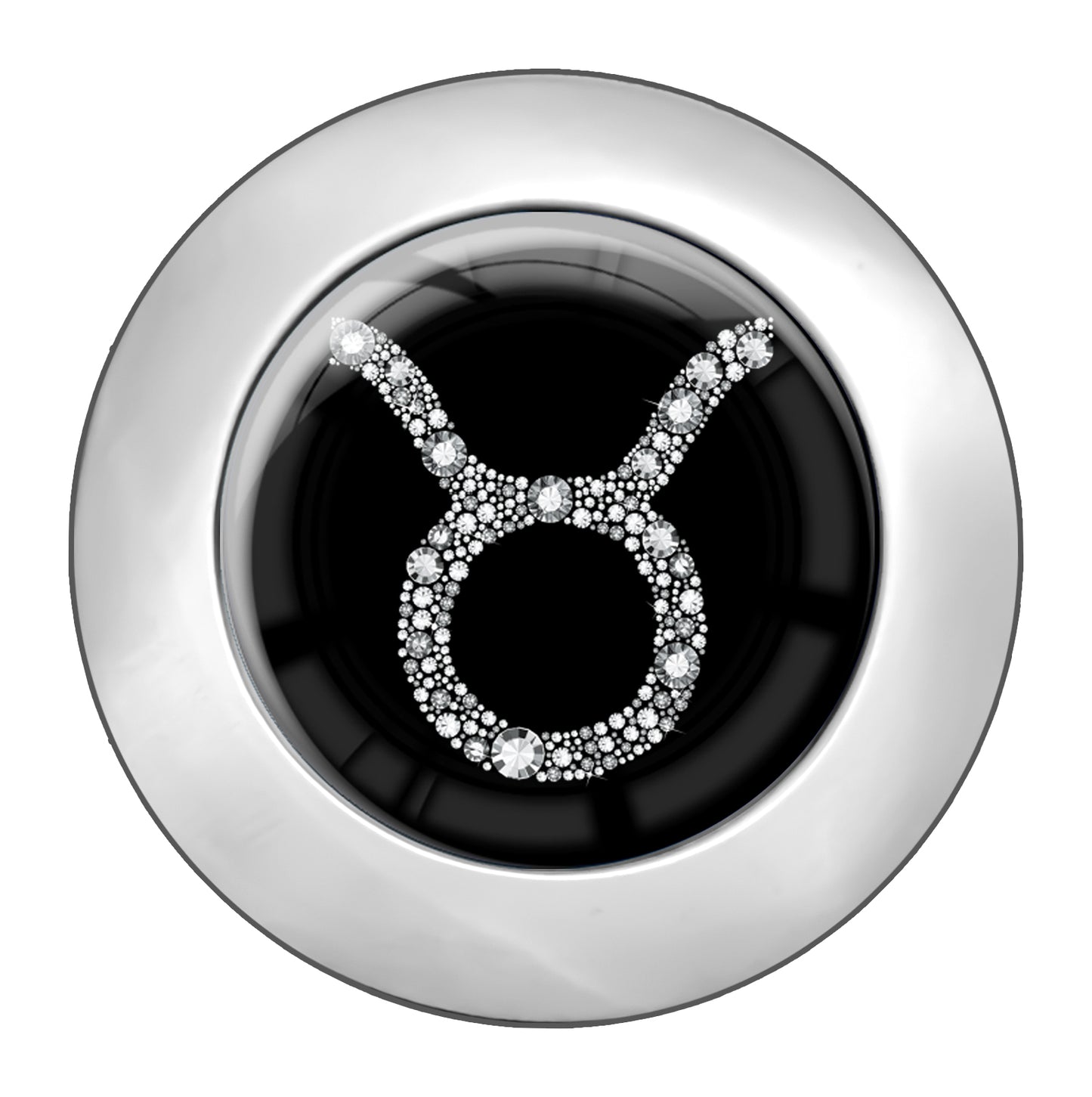 metALUm Taschenaufhänger Handtaschenhalter Sternzeichen STIER IN Silber mit faltbarem Magnetverschluss #2601067