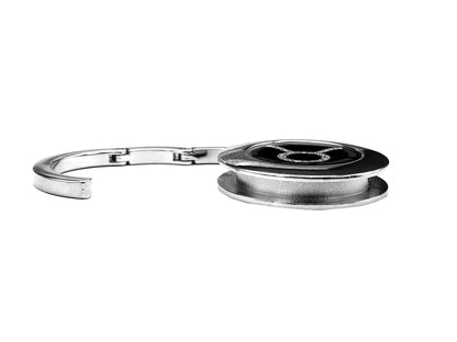metALUm Taschenaufhänger Handtaschenhalter Sternzeichen STIER IN Silber mit faltbarem Magnetverschluss #2601067