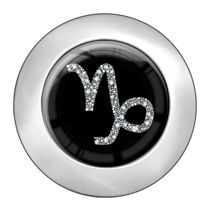 metALUm Taschenaufhänger Handtaschenhalter Sternzeichen Steinbock IN Silber mit faltbarem Magnetverschluss #2601068