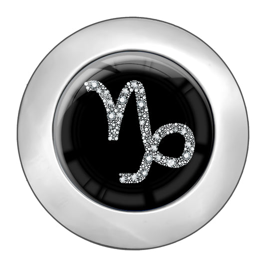 metALUm Taschenaufhänger Handtaschenhalter Sternzeichen Steinbock IN Silber mit faltbarem Magnetverschluss #2601068