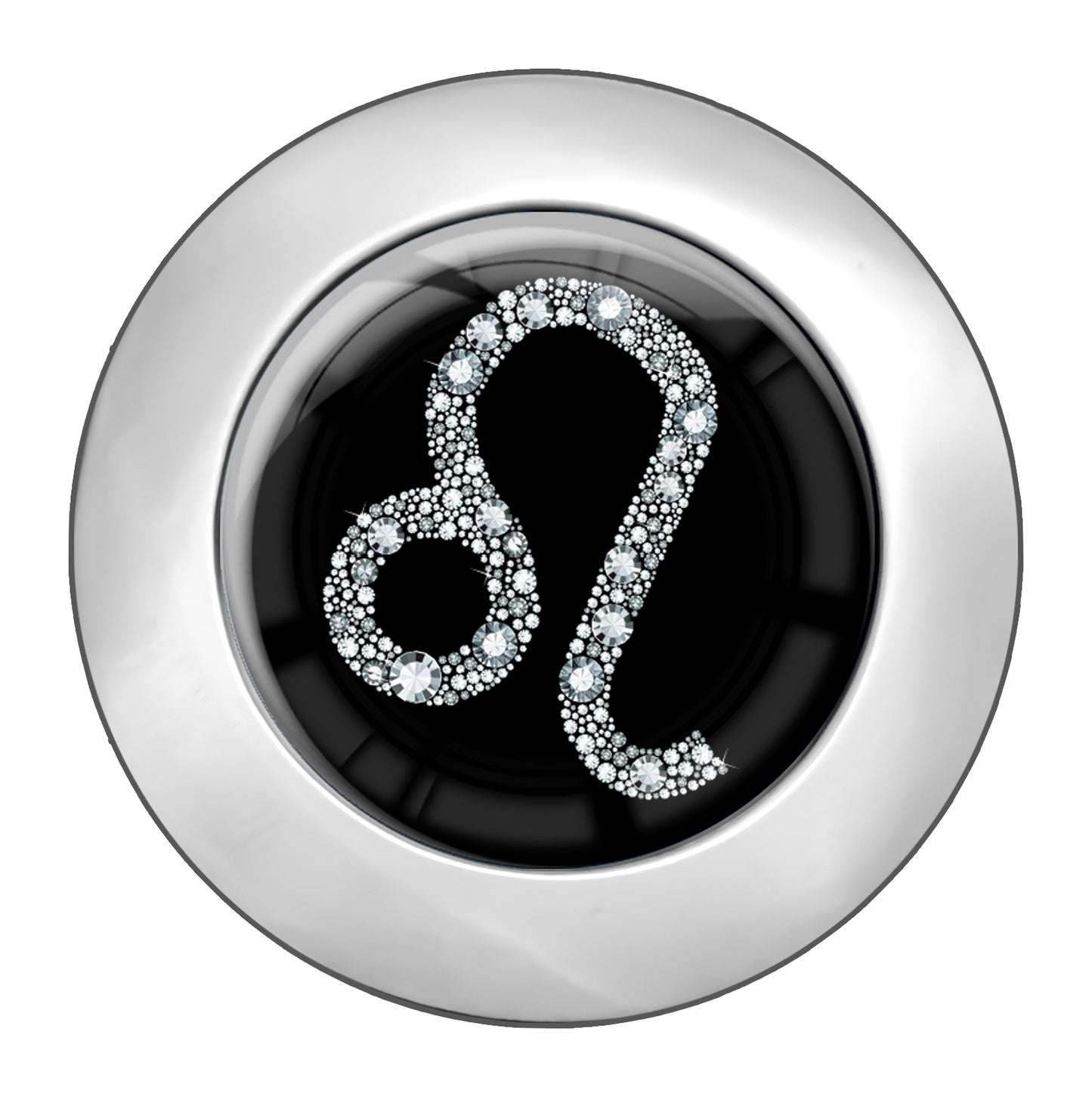 metALUm Taschenaufhänger Handtaschenhalter Sternzeichen LÖWE IN Silber mit faltbarem Magnetverschluss #2601071