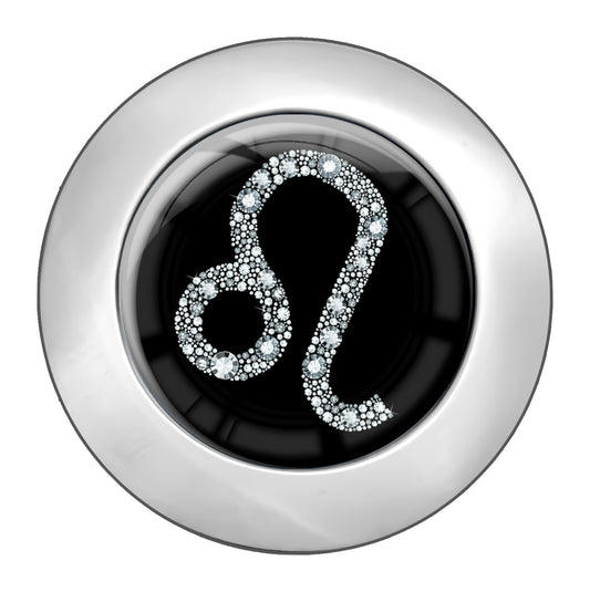 metALUm Taschenaufhänger Handtaschenhalter Sternzeichen LÖWE IN Silber mit faltbarem Magnetverschluss #2601071