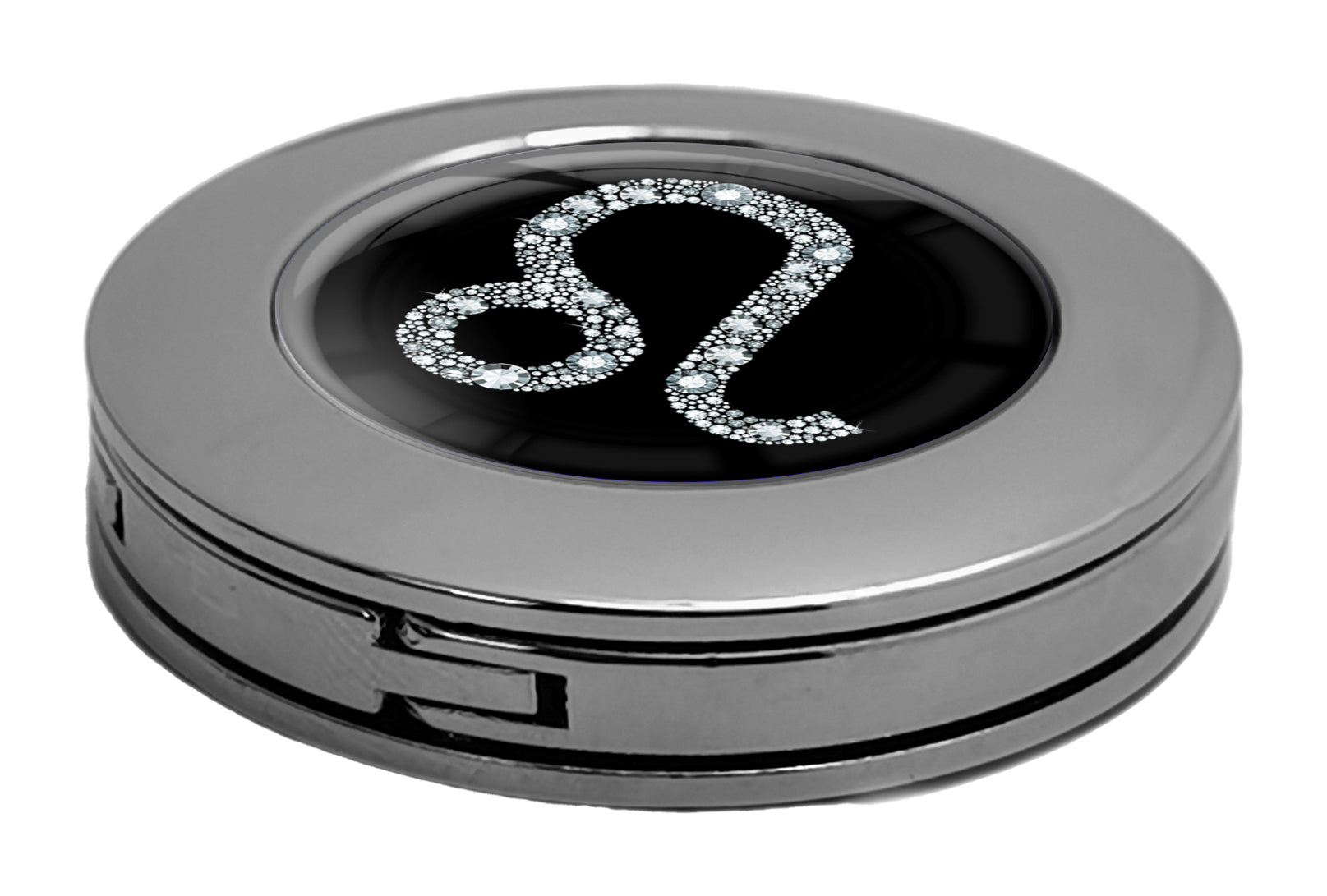 metALUm Taschenaufhänger Handtaschenhalter Sternzeichen LÖWE IN Silber mit faltbarem Magnetverschluss #2601071