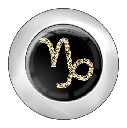 metALUm Taschenaufhänger Handtaschenhalter Sternzeichen Steinbock IN Gold mit faltbarem Magnetverschluss #2601080