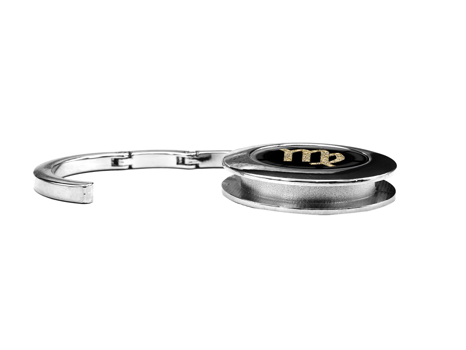metALUm Taschenaufhänger Handtaschenhalter Sternzeichen Jungfrau IN Gold mit faltbarem Magnetverschluss #2601082