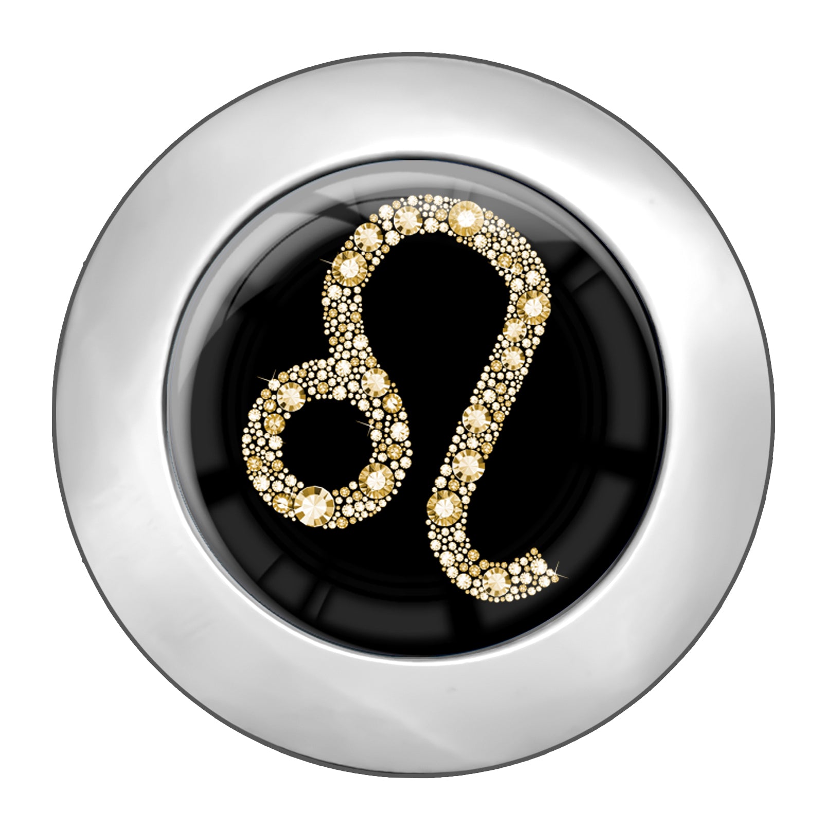 metALUm Taschenaufhänger Handtaschenhalter Sternzeichen LÖWE IN Gold mit faltbarem Magnetverschluss #2601083