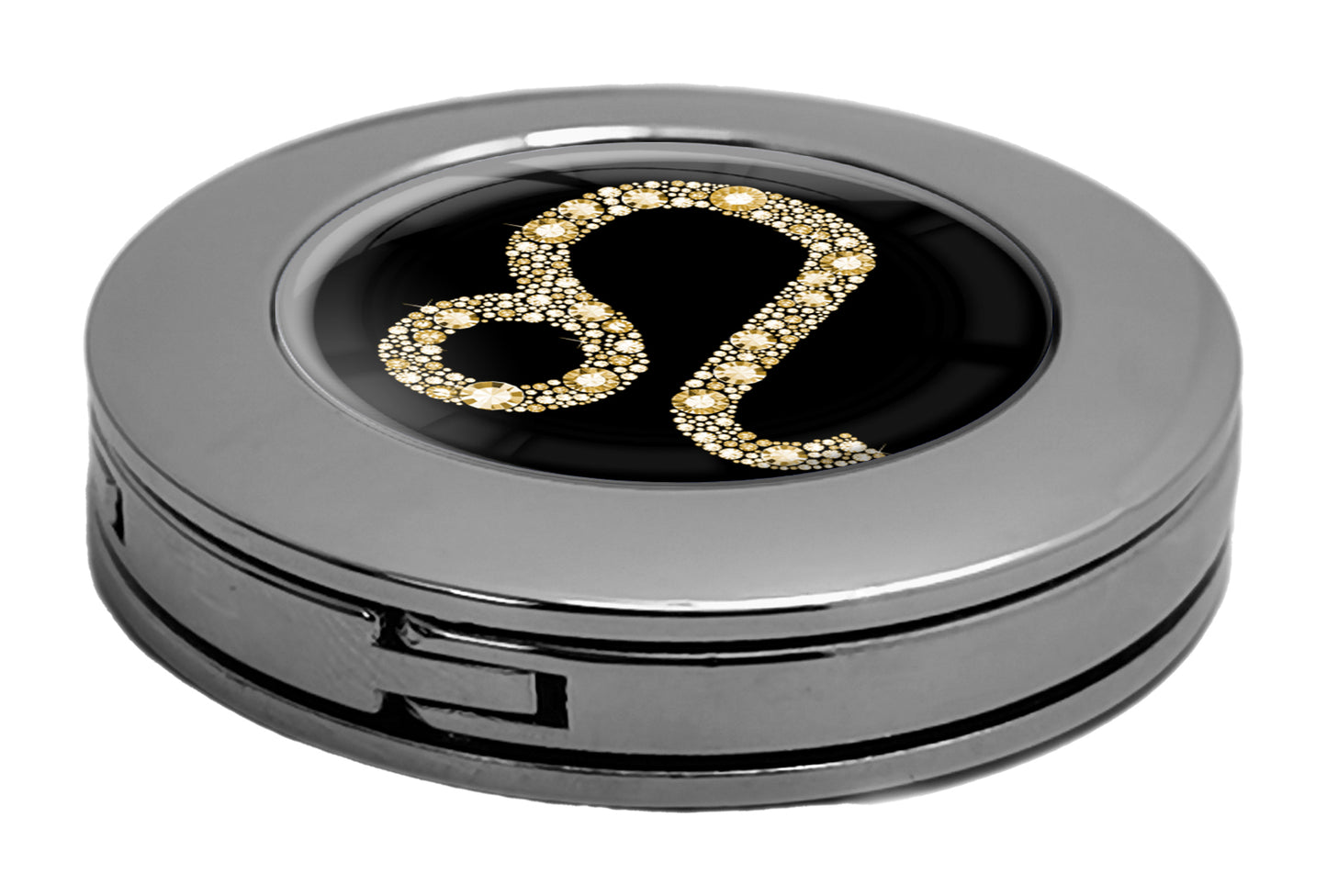 metALUm Taschenaufhänger Handtaschenhalter Sternzeichen LÖWE IN Gold mit faltbarem Magnetverschluss #2601083