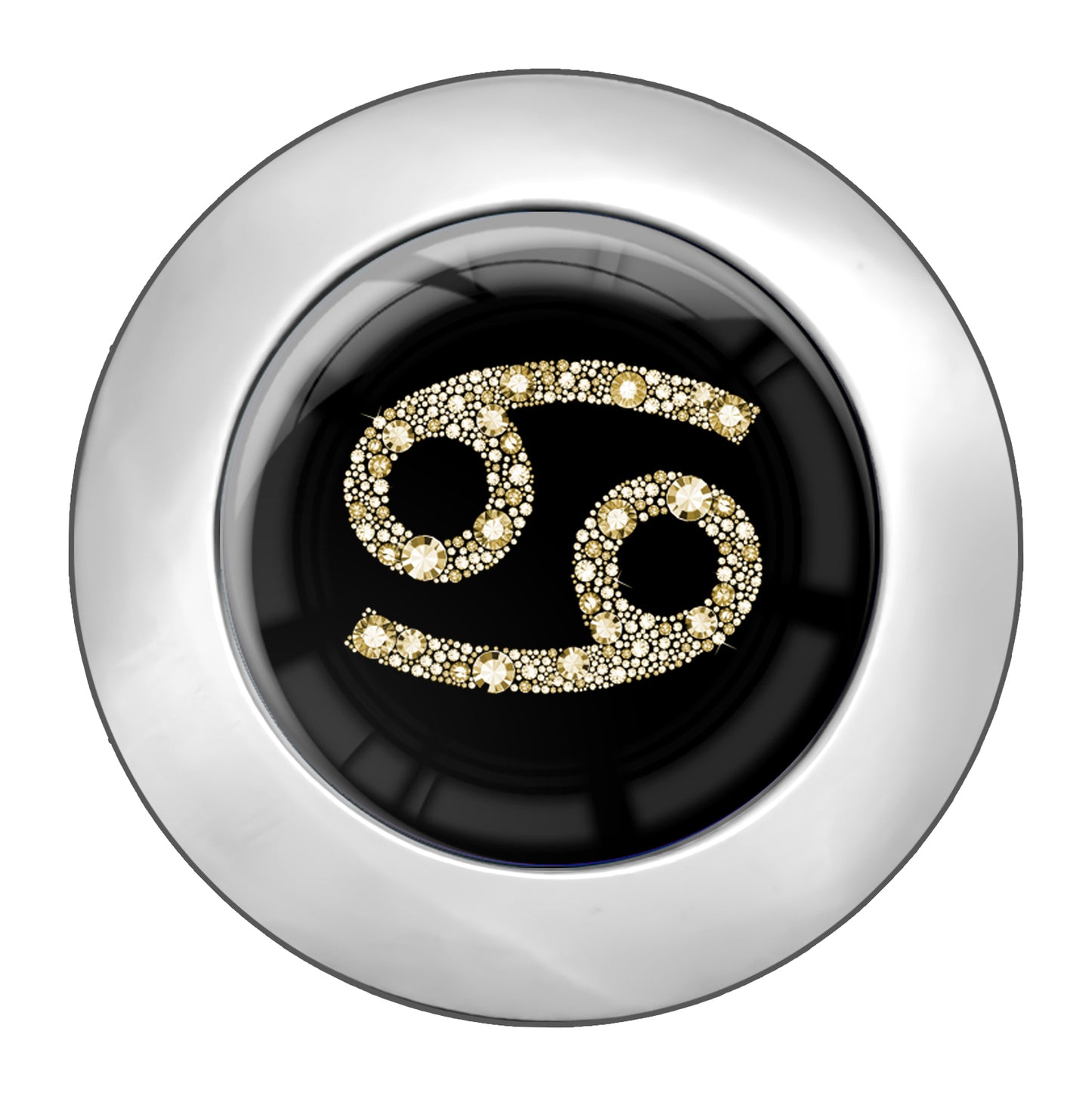 metALUm Taschenaufhänger Handtaschenhalter Sternzeichen Krebs IN Gold mit faltbarem Magnetverschluss #2601086