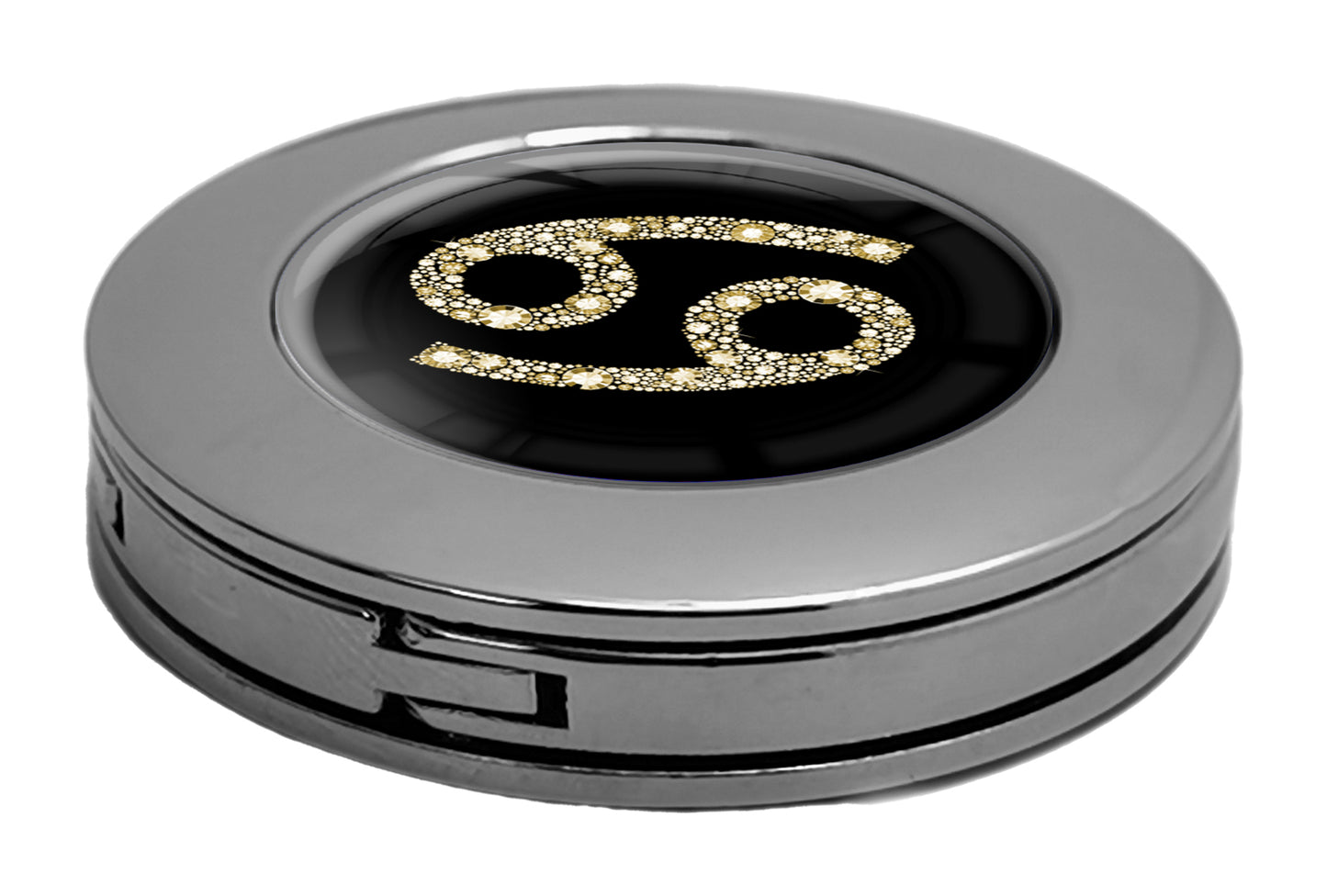 metALUm Taschenaufhänger Handtaschenhalter Sternzeichen Krebs IN Gold mit faltbarem Magnetverschluss #2601086