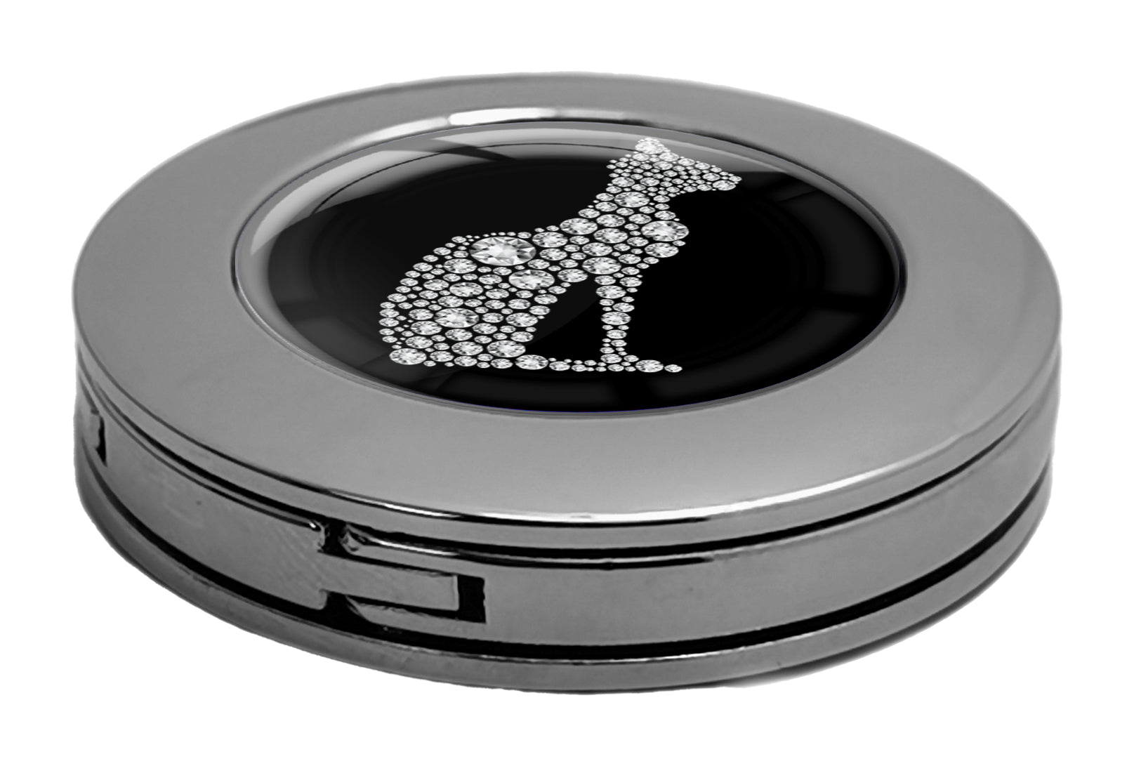 metALUm Taschenaufhänger Handtaschenhalter Sternzeichen Fische IN Silber mit faltbarem Magnetverschluss #2601069