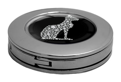 metALUm Taschenaufhänger Handtaschenhalter Sternzeichen Fische IN Silber mit faltbarem Magnetverschluss #2601069