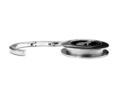 metALUm Taschenaufhänger Handtaschenhalter Sternzeichen Fische IN Silber mit faltbarem Magnetverschluss #2601069