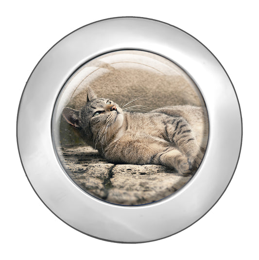 metALUm Taschenaufhänger Handtaschenhalter Katze mit faltbarem Magnetverschluss #2601159